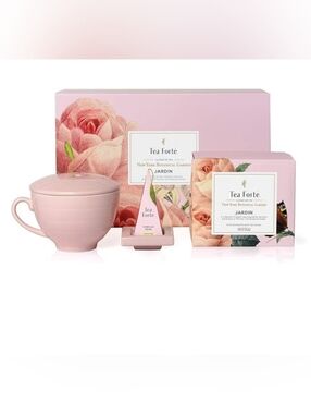 Tea Forte 3pc Tea Gift Set , Jardin New York Botanical Garden Collab New
